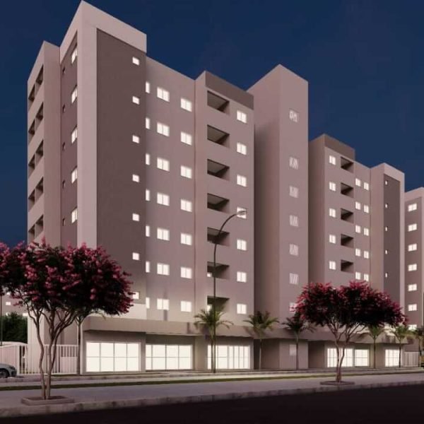 vista fachada condominio belas artes cg ms